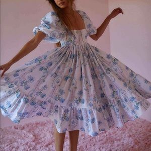 SELKIE French Puff Dress in The Belle Et Toile in Size Small - NWT